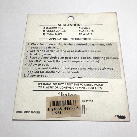 1998 Kalan Embroidered Unicorn Iron-On Patch - Picture 4 of 4